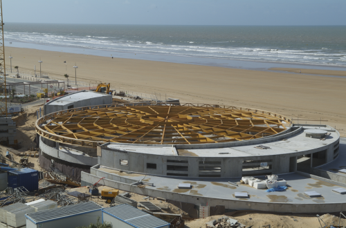 Construction du centre aquatique 