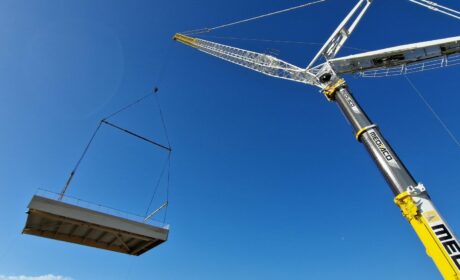 Projet Les Grands Chais de France, structure en bois lamellé collé