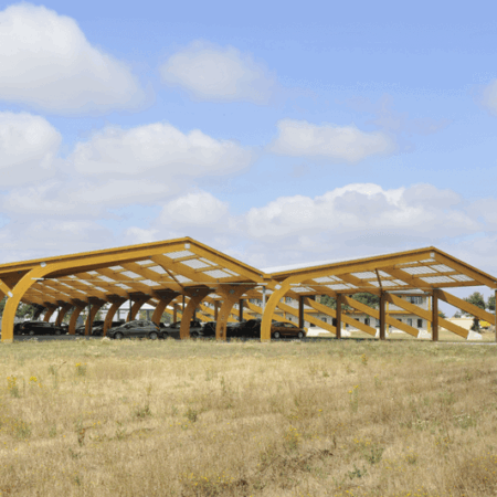 charpente en bois lamellé collé