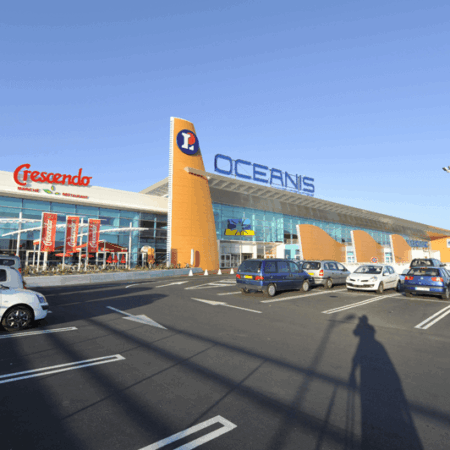 charpente en bois pour centre commercial