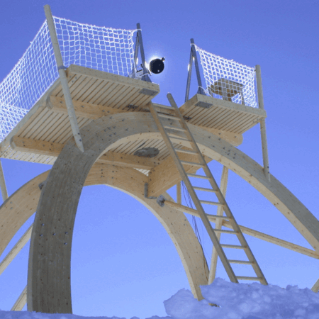 structure en bois pour plateforme concordiastro