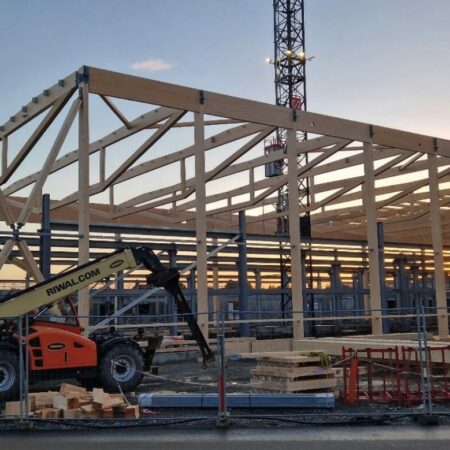 Structure et charpentes BLC - Projet centre d'exploitation Semitan à Nantes