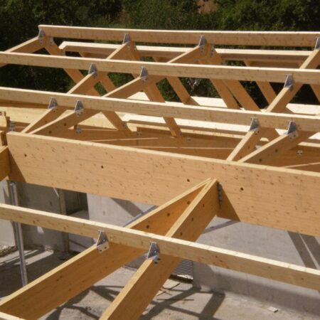 charpente en bois pour dojo