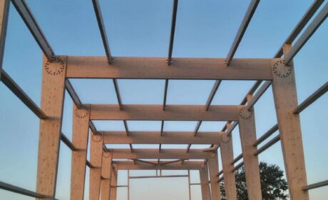 structure bois lamellé collé bâtiment industriel