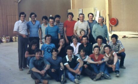 photo d'archive du personnel des charpentes fournier